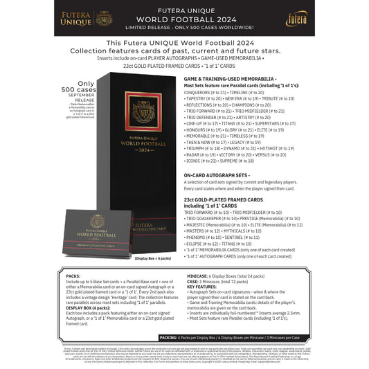 2024 Futera World Unique Soccer Hobby Box