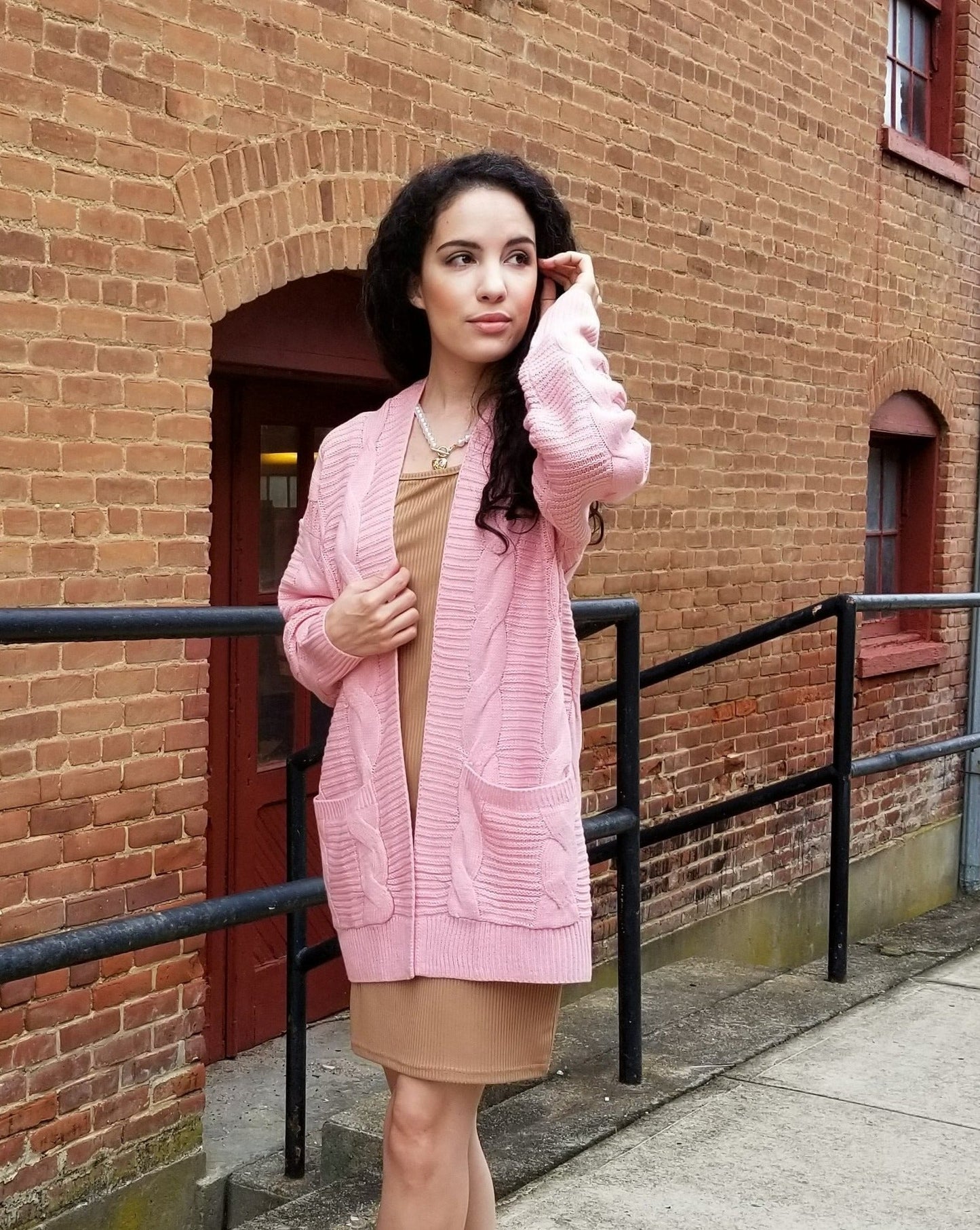 Women's Long Sleeve Cable Knit Cardigan Sweaters