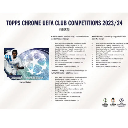 2023/24 Topps UEFA Chrome Soccer Hobby Breakers Delight Box