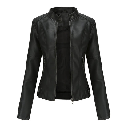 Washed PU Leather Jacket