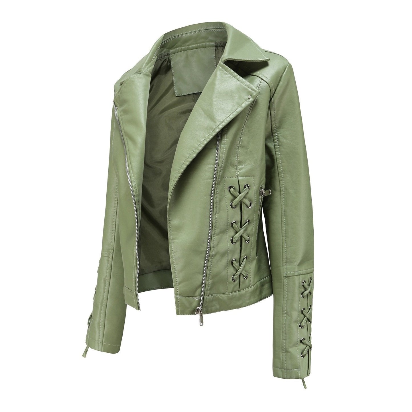 Women's Plush Leather Jacket