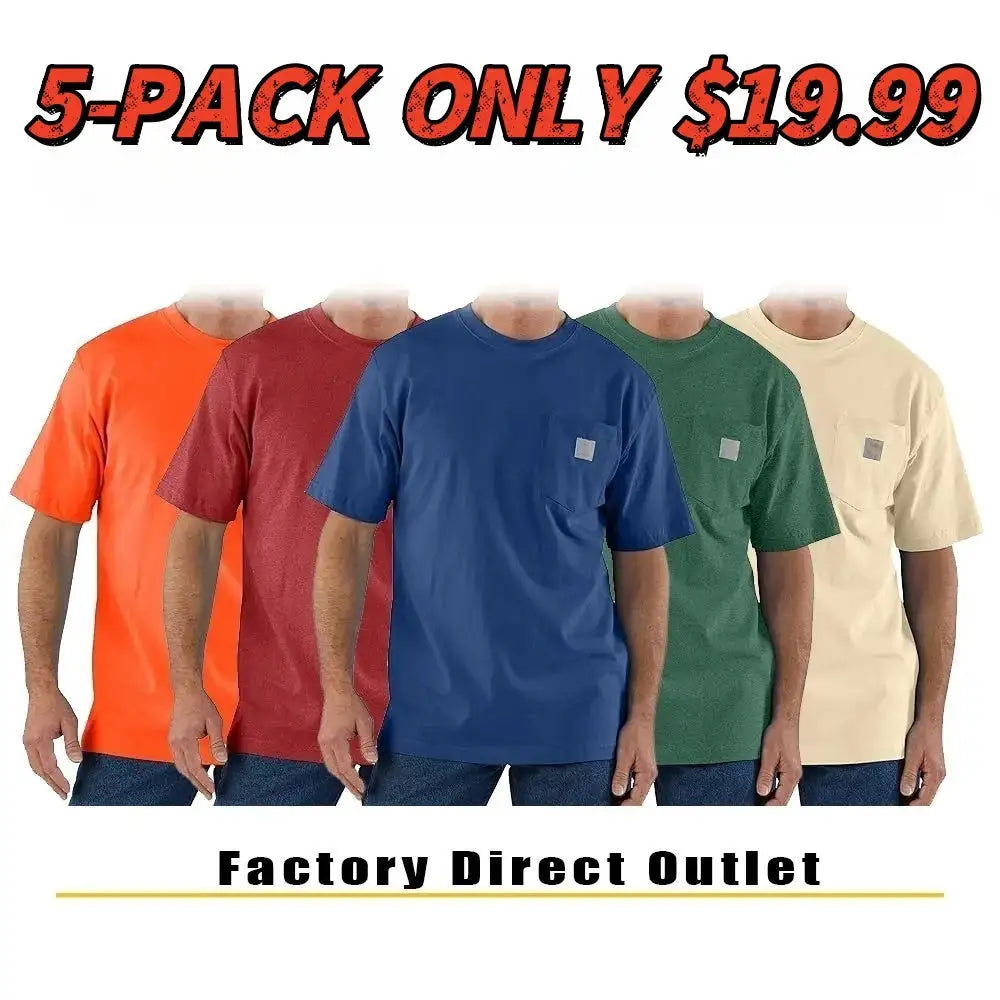 🔥Last Day Promotion! Men's K87 Workwear Loose Fit Heavyweight Short-Sleeve Pocket T-Shirt (Also Available in Big & Tall)
