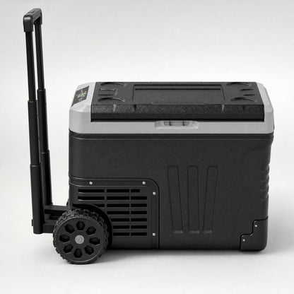 Pabuluer Overland Series 50L (53QT) Portable Refrigerator & Deep Freezer with All-Terrain Wheels