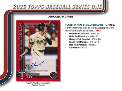 2025 Topps Series 1 Baseball 40-Card Jumbo Hobby Pack