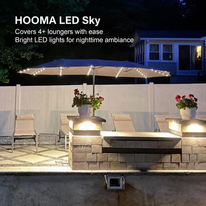 Summer Sale: LED Sky — All-Weather Solar Patio Umbrella