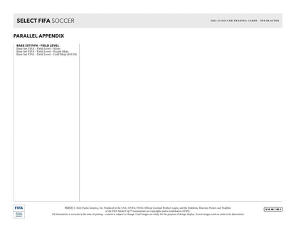 2022/23 Panini Select FIFA Soccer Blaster Box