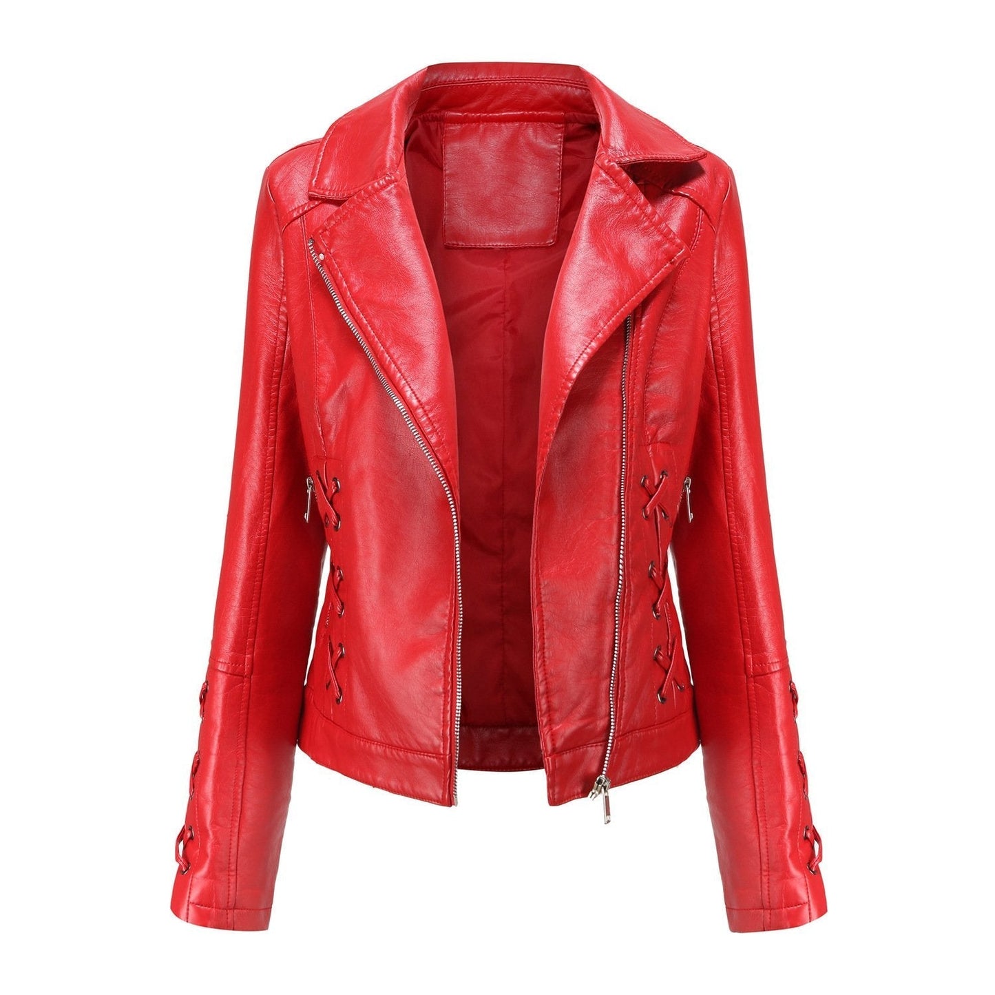 Women's Plush Leather Jacket