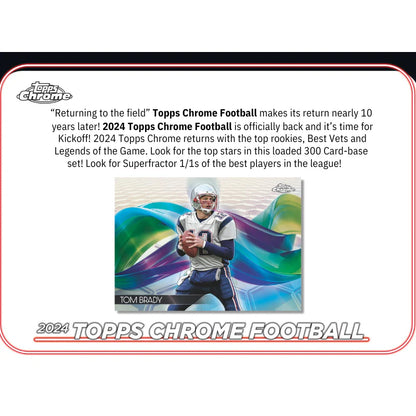 2024 Topps Chrome Football Hobby Box