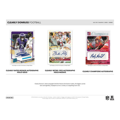 2023 Panini Clearly Donruss Football Hobby Box