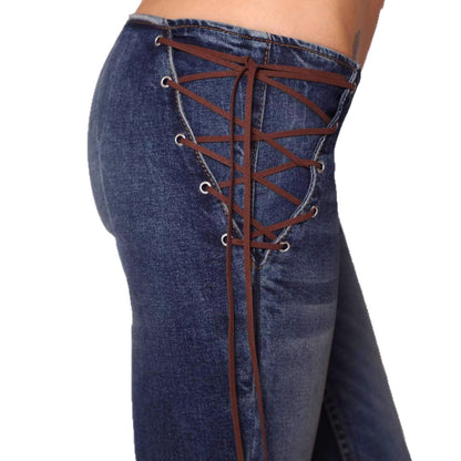 Revice Low-Rise Y2K Jeans with Side Lacing