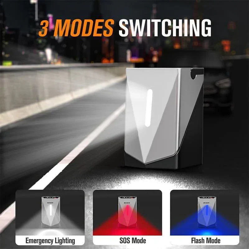 Portable Jump Starter with Air Pump, Blower & LED Light(12000 mAh)