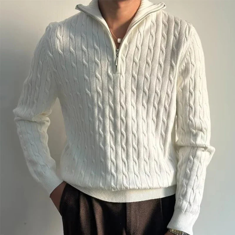 RENZO HALF-ZIP SWEATER