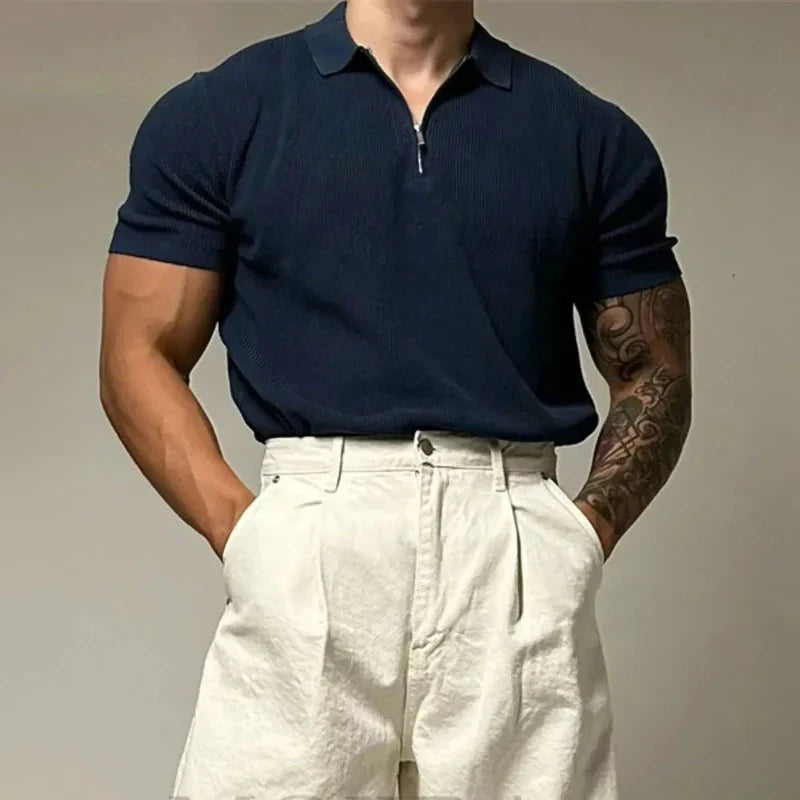 MONARCH ZIP MUSCLE SHIRT