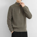 HERITAGE HALF ZIPPED SWEATER