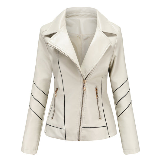 Motorcycle Thin PU Short Jacket