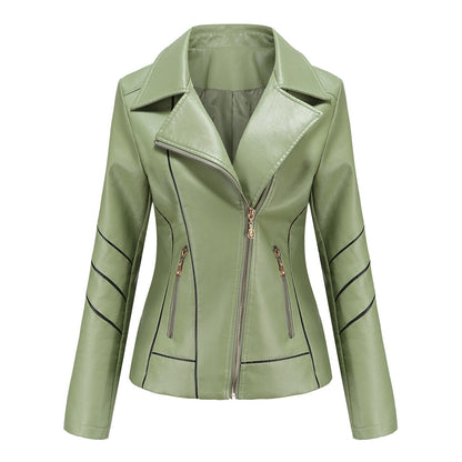 Motorcycle Thin PU Short Jacket
