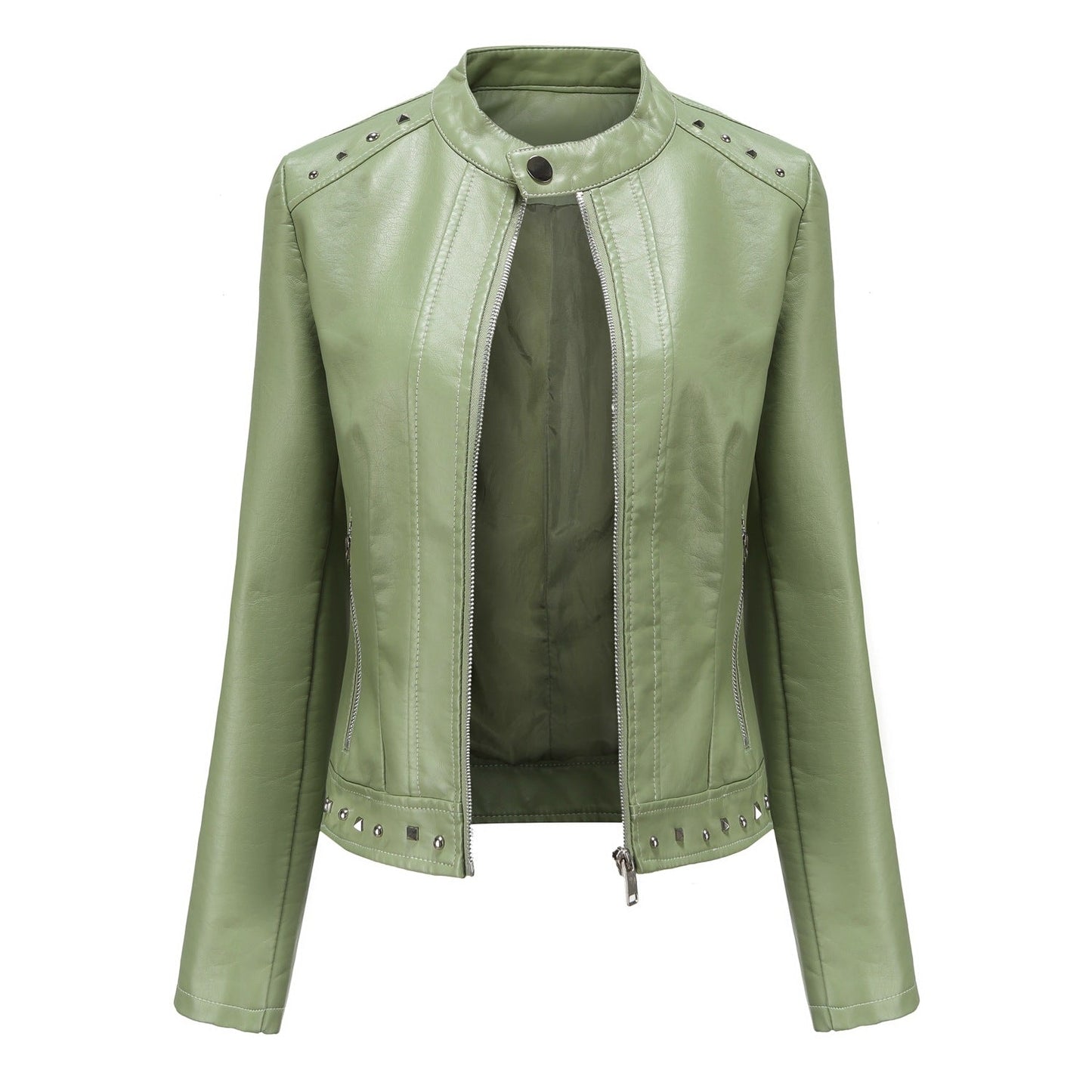 Rivet motorcycle leather jacket
