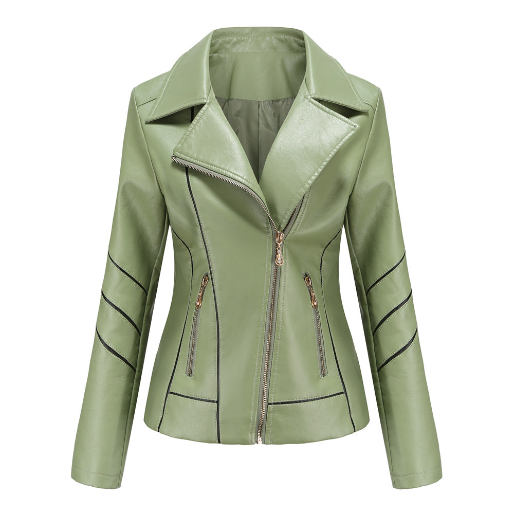 Motorcycle Thin PU Short Jacket
