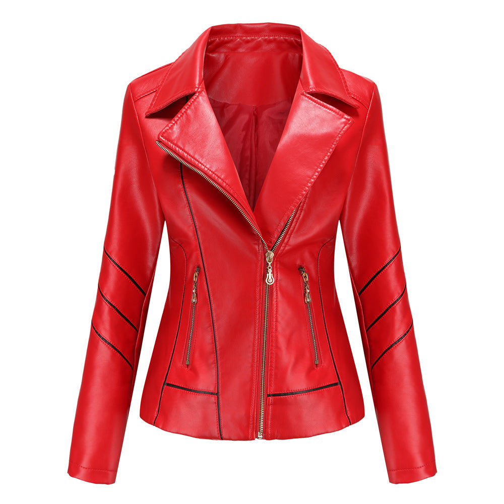 Motorcycle Thin PU Short Jacket