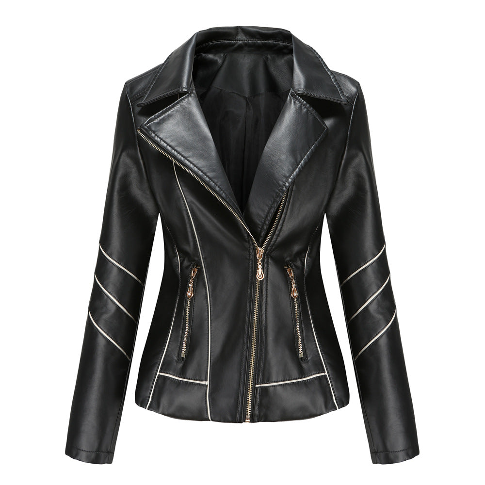 Motorcycle Thin PU Short Jacket
