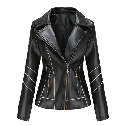 Motorcycle Thin PU Short Jacket