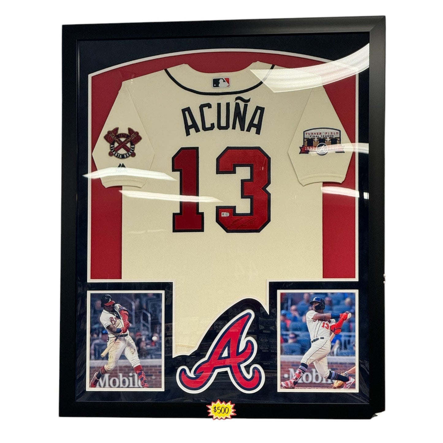 Ronald Acu?a Jr. (Atlanta Braves #13) Framed Autographed Authentic Jersey w/ COA