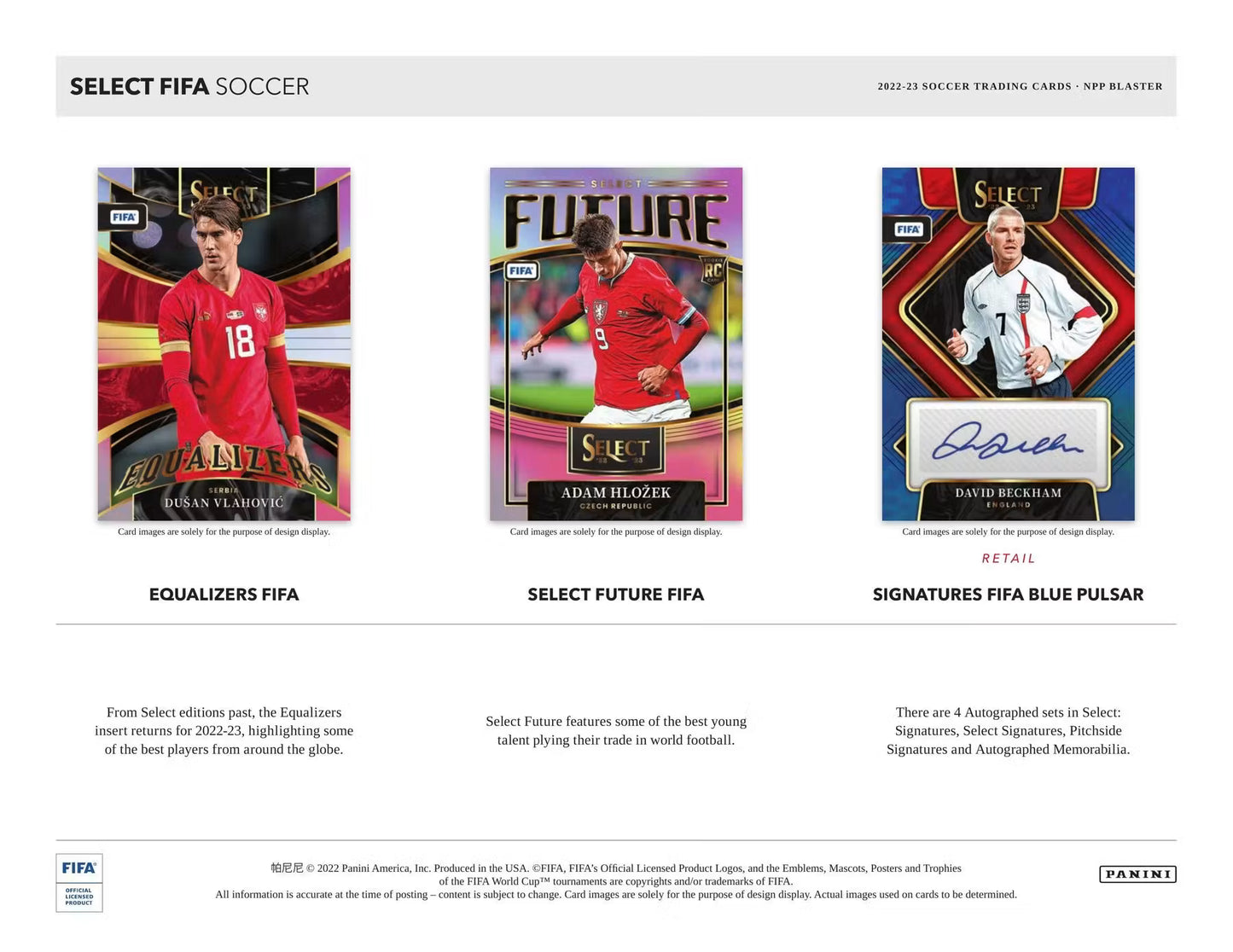 2022/23 Panini Select FIFA Soccer Blaster Box