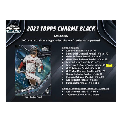 2023 Topps Chrome Black Baseball Hobby Box