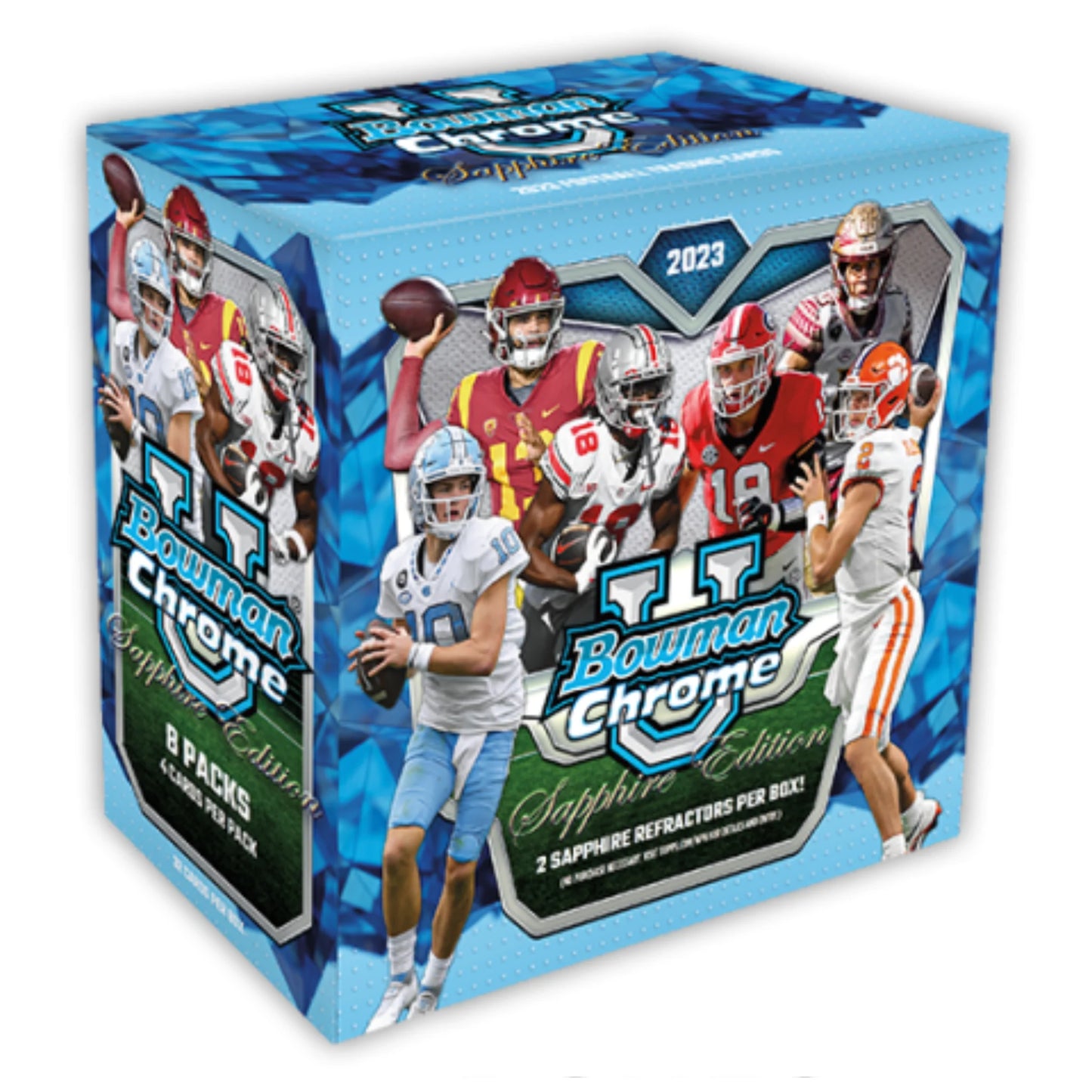 2023 Bowman University Chrome Sapphire Edition Football Hobby Box