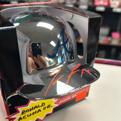 Ronald Acu?a Jr. Autographed Atlanta Braves Mini Helmet w/ Beckett COA