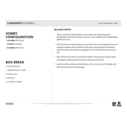 2024 Panini Luminance Football Hobby Box