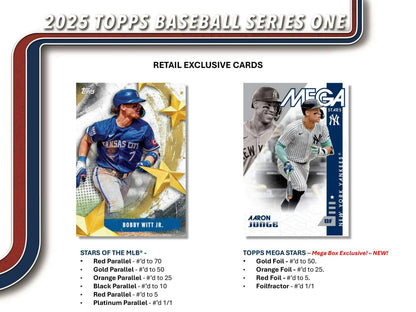 2025 Topps Series 1 Baseball 40-Card Jumbo Hobby Pack