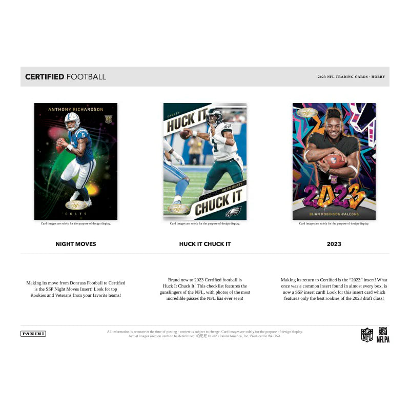 2023 Panini Certified Football Hobby Box