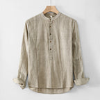 LINEN HENLEY SHIRT
