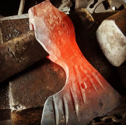 Hand forged axe