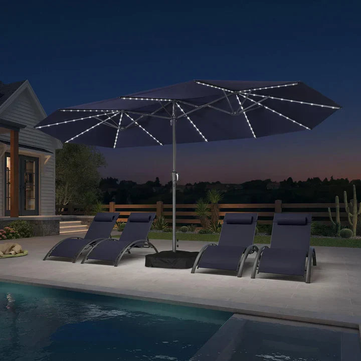 Summer Sale: LED Sky — All-Weather Solar Patio Umbrella