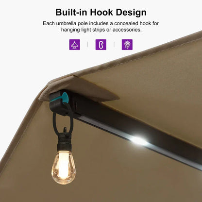 Summer Sale: LED Sky — All-Weather Solar Patio Umbrella