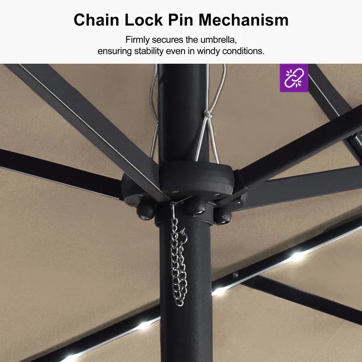 Summer Sale: LED Sky — All-Weather Solar Patio Umbrella