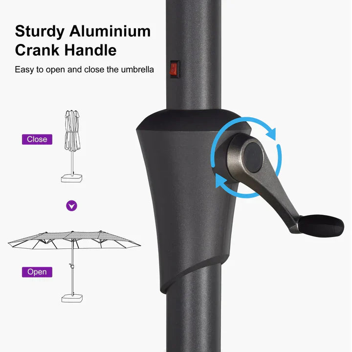 Summer Sale: LED Sky — All-Weather Solar Patio Umbrella