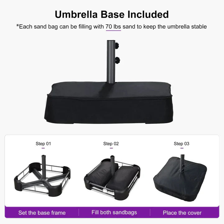 Summer Sale: LED Sky — All-Weather Solar Patio Umbrella